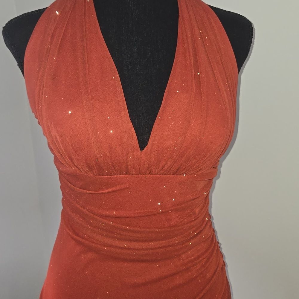 Betsey & Adam Maxi Sparkle Gown - Picture 2 of 9